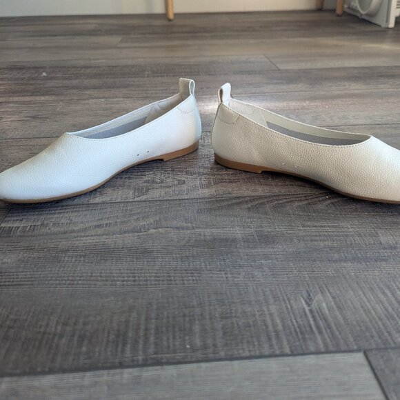 Everlane Womens 6 The Day Glove Classic Minimalist Leather Flats in Canvas White - Picture 4 of 8